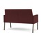 Lesro Mystic Lounge Reception Loveseat, Bronze, RF Nebbiolo Upholstery ML1501 - alternate 2